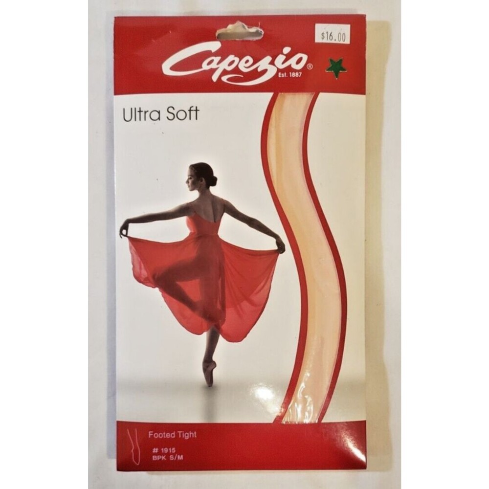 Capezio Adult Ultra Soft Footed Dance BPK Tights Adult S/M #1915